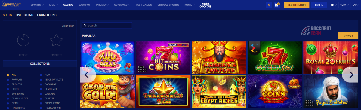 Sapphirebet Casino Review